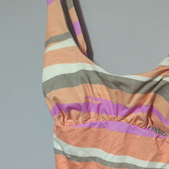 NWT Prana Colorful Striped One-Piece Swimsuit - Picture 2 of 5